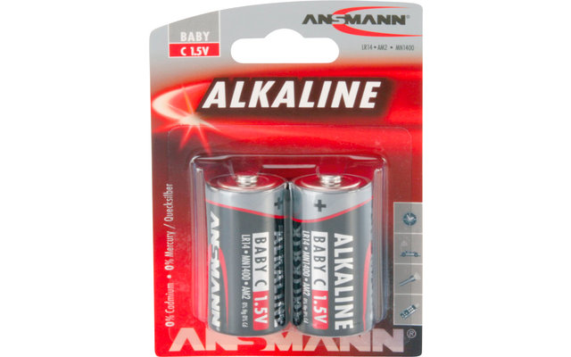 Batteria alcalina Ansmann Baby C / LR 14 1.5 V Set di 2