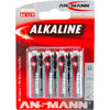 Ansmann Piles alcalines Mignon AA 1,5 V, lot de 4