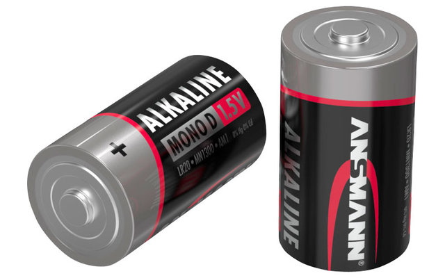 Ansmann Alkaline LR20 Mono D Batterie 1,5 V 2er-Set
