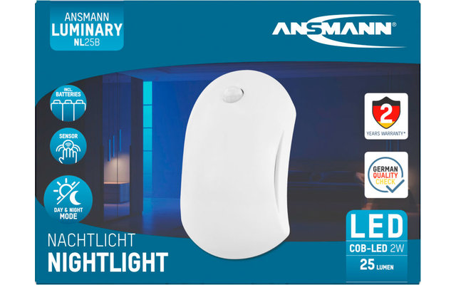 Luce notturna Ansmann NL25B con sensori di movimento
