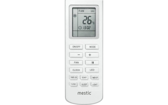 Mestic RTA-2500 Climatiseur de toit avec télécommande