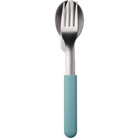 Mepal Bloom Edelstahl Besteck Set inkl. Kunststoffhülle 3-tlg. Nordic Green