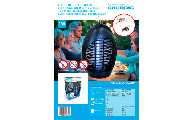 Grundig insect trap 1W 230 V ABS