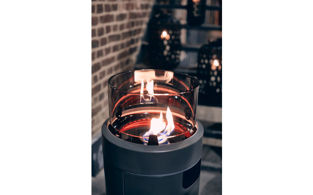 Enders Nova LED L radiant heater / flame play Grey / Black