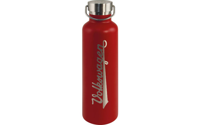 VW collectie roestvrij staal thermo drinkfles 375 ml rood