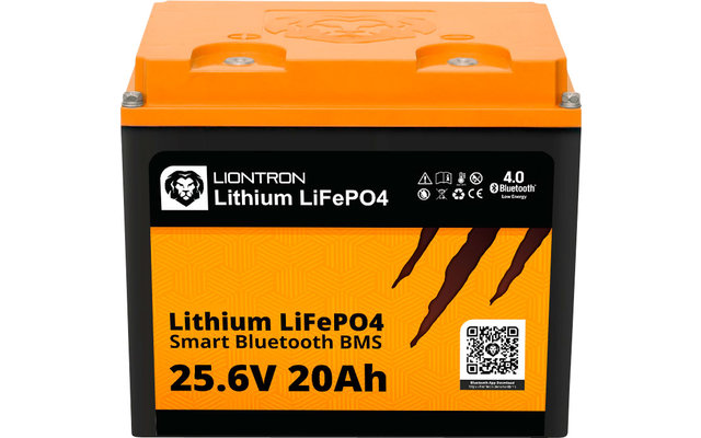 Liontron LiFePO4 Smart Bluetooth BMS Lithiumbatterie 25,6 V 20 Ah