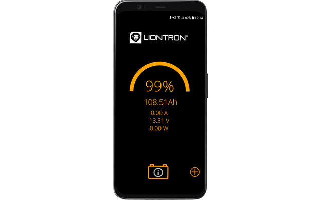 Batería de litio Liontron LiFePO4 Smart Bluetooth BMS 25,6 V 20 Ah
