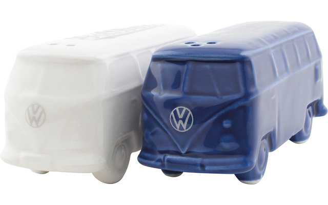 VW Collection T1 Bus Salz & Pfefferstreuer Blau / Weiß