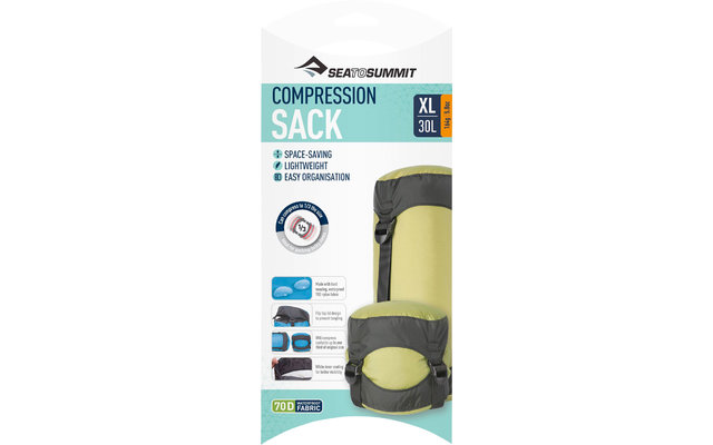 Sea to Summit Compression Sack Kompressionssack XL grün 30 Liter