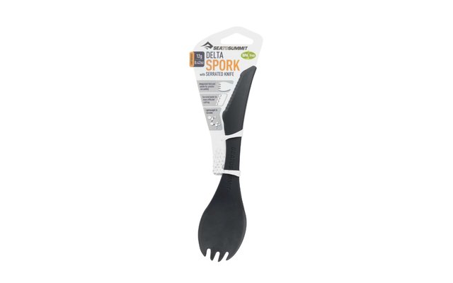 Sea to Summit Delta Spork Cutlery Spoon Knife Fork Combination Grey