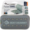 Sea to Summit Pocket Towel Mikrofaser Handtuch Large grau 60cm x 120cm