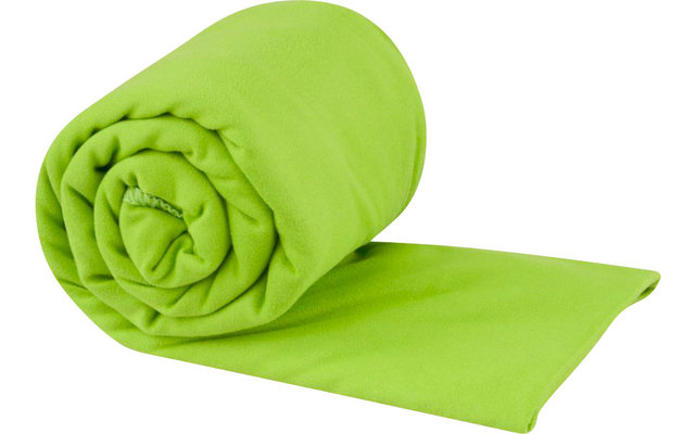 Sea to Summit Pocket Towel Microvezel Handdoek Groot groen 60cm x 120cm