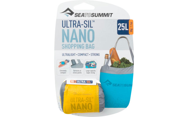 Sea to Summit Ultra-Sil boodschappentas geel 25 liter