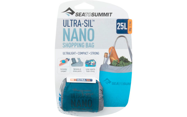 Sea to Summit Ultra-Sil Shopping Bag sac à provisions bleu foncé 25 litres