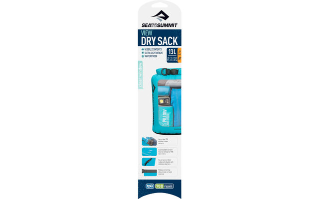 Sea to Summit View Dry Sack Pack Tas 13 liter Blauw