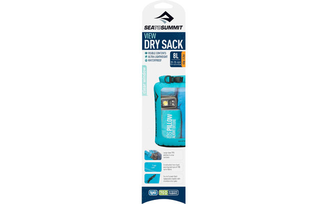 Sea to Summit View Dry Sack Packsack 8 Liter blau