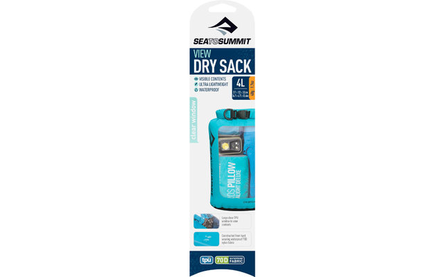 Sea to Summit View Dry Sack Packing Bag 4 liters blue