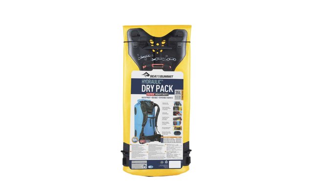 Sea to Summit Hydraulic Dry Pack with Harness Backpack Yellow 35 Liter