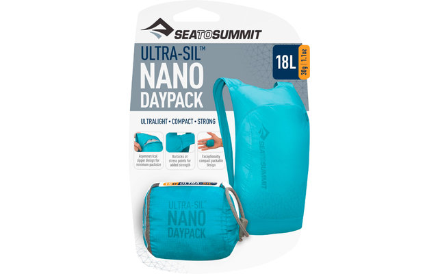 Sea to Summit Ultra-Sil Nano Daypack sac à dos bleu vert 18 litres