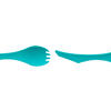 Sea to Summit Delta Spork Cutlery Spoon Knife Fork Combination Blue
