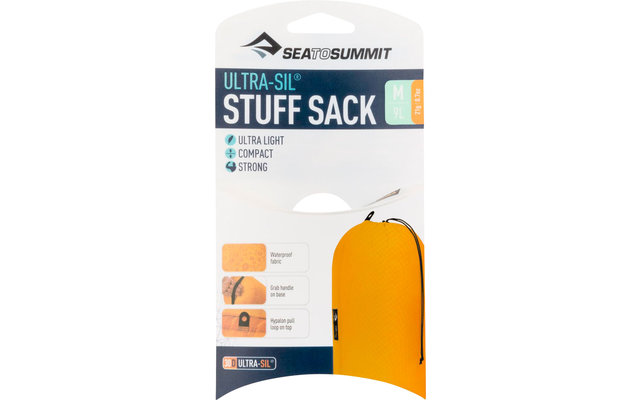 Sea to Summit Ultra-Sil Stuff Sack Packsack 9 Liter gelb
