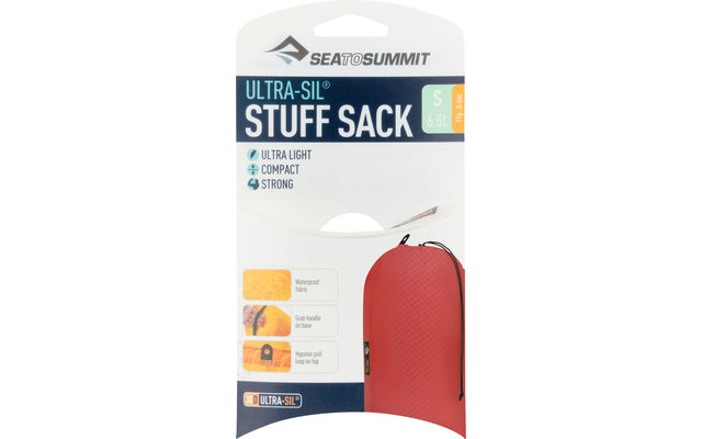 Sea to Summit Ultra-Sil Stuff Sack Packsack 6,5 Liter rot