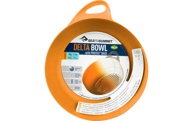 Ciotola Sea to Summit Delta Bowl 0,8 Litri arancione