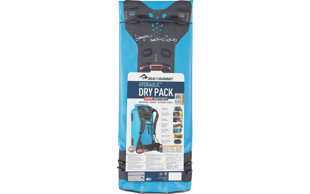 Sea to Summit Hydraulic Dry Pack con imbracatura Zaino Blu 65 Litri
