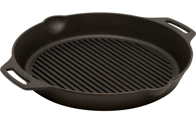 Petromax GP35h Cast Iron Grill Fire Pan with Two Handles 35 cm