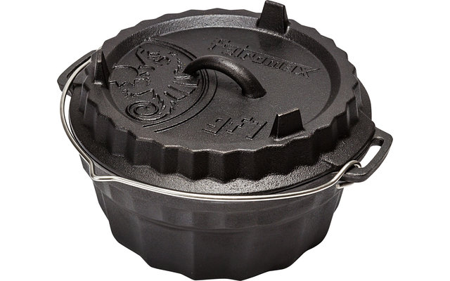Petromax GF1 Molde de hierro fundido para tartas con tapa para tartas de 3 litros