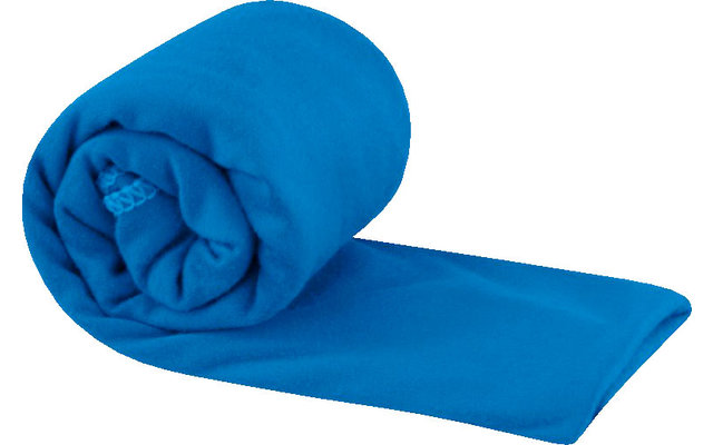 Sea to Summit Pocket Towel Serviette microfibre Petite bleue 40cm x 80cm.