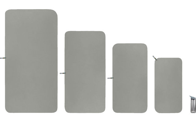 Sea to Summit asciugamano tascabile in microfibra piccolo grigio 40cm x 80cm