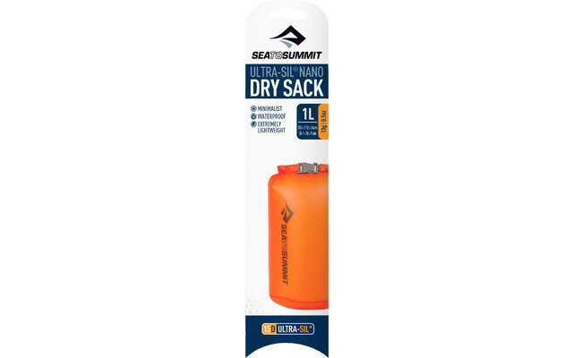 Sea to Summit Ultra-Sil Nano Dry Sack Dry Bag, 1L, oranje