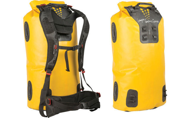 Sea to Summit Hydraulic Dry Pack With Harness Dry Backpack 120 Litre Yellow