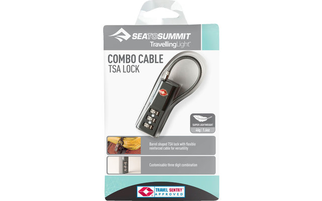 Sea to Summit Combo Cable TSA Padlock Combination Lock