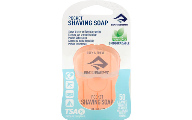 Sea to Summit Trek & Travel Pocket Shaving Soap 50 Leaf Rasierseife 50 Blatt