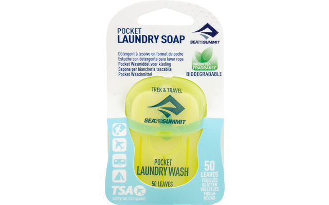 Sea to Summit Trek & Travel Pocket Laundry Wash 50 Leaf Detergent 50 Sheets
