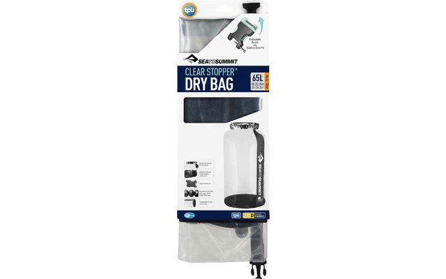 Sea to Summit Clear Stopper Dry Bag Trockensack 65 Liter