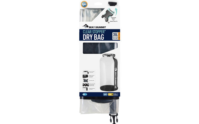 Sea to Summit Clear Stopper Dry Bag Bolsa seca de 35 litros