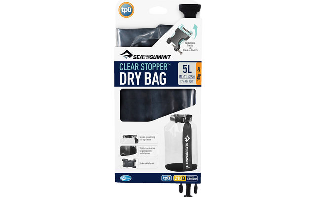 Sea to Summit Clear Stopper Dry Bag Sac de séchage 5 litres