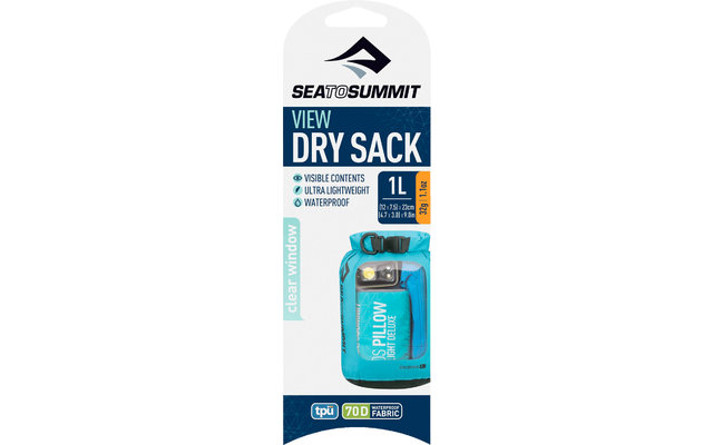 Sea to Summit View Dry Sack Trockensack 1 Liter blau