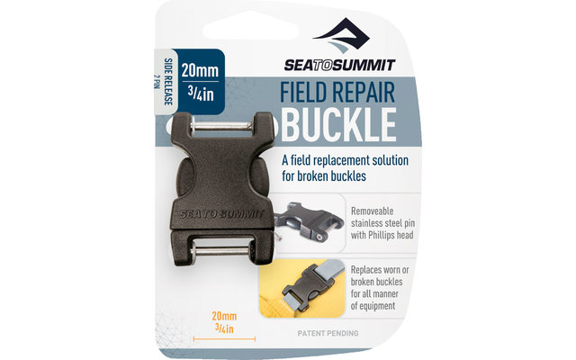 Sea to Summit Field Repair Buckle Side Release Gurtschnalle 20mm 2 Pin