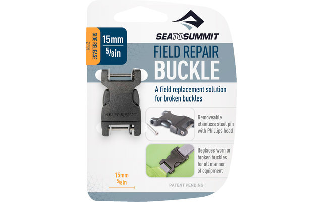 Sea to Summit Field Repair Buckle Side Release Gurtschnalle 15mm 2 Pin