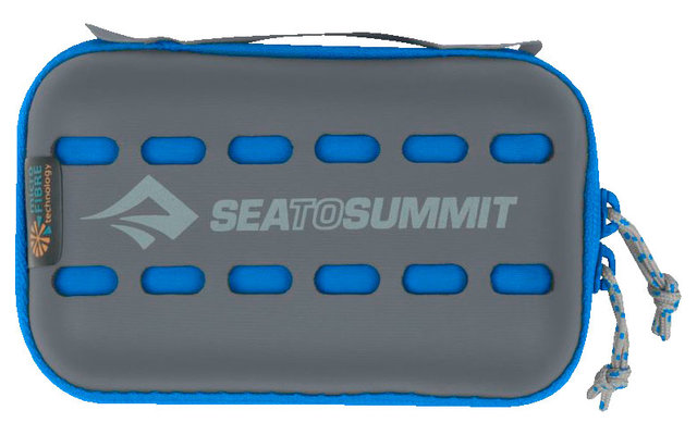 Sea to Summit Pocket Towel Serviette microfibre Petite bleue 40cm x 80cm.