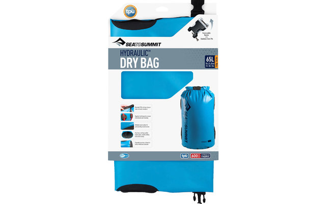 Sea to Summit Hydraulic Dry Bag sac de rangement 65 litres en bleu