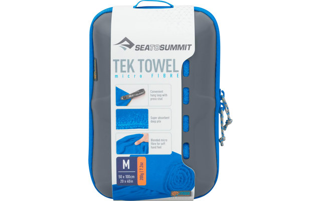 Sea to Summit Tek Towel badstof handdoek, M, blauw