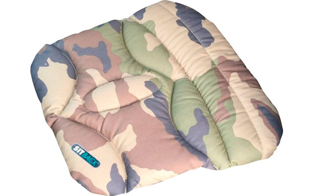 Sitback Basic Fabric BGS big camo Wedge Cushion Sitback Basic Fabric BGS big camo Wedge Cushion / Cojín de asiento 44 x 42 cm
