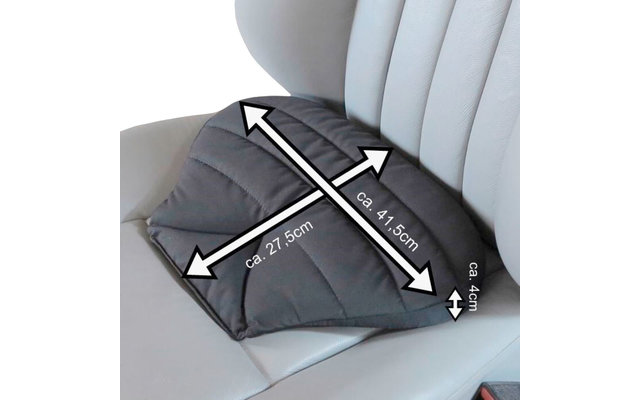 Sitback Vehicle Fabric Wedge Cushion Black