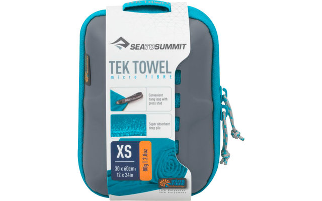 Sea to Summit Tek Towel Frottee-Handtuch, XS, hellblau