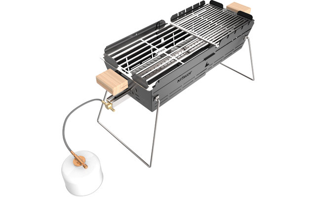 Knister extendable gas grill / charcoal grill